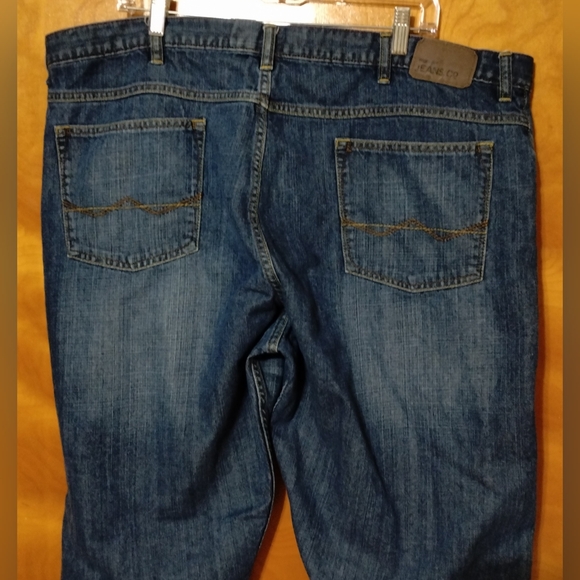 Wrangler Jeans Co. Men's 42 x 32 Relaxed Fit Bootcut Denim Blue Work Jeans Used - Picture 8 of 12